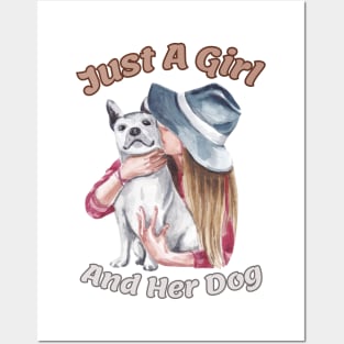 Just A Girl And Her Dog Posters and Art